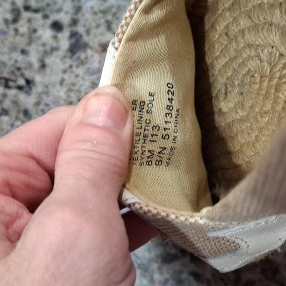 "TORY BURCH" Lonnie flats. Canvas, leather and twine. Sz. 8M, Beautiful shoes. - Picture 12 of 17